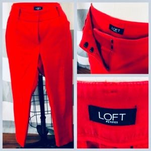 LOFT Red ankle pants
